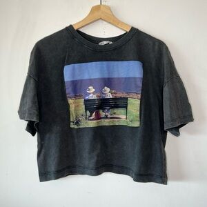 Zara crop top T shirt “My Love” size small